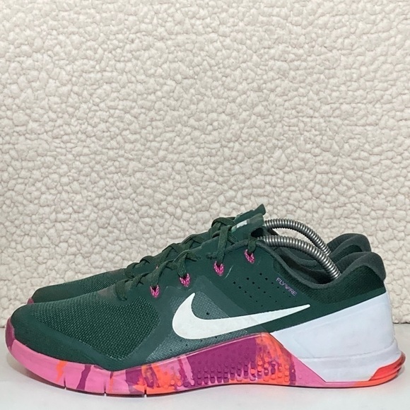 Nike Mens Green Metcon 2 Strength in Bloom Edition Crossfit Sneaker Shoes SZ 11 - Picture 2 of 11